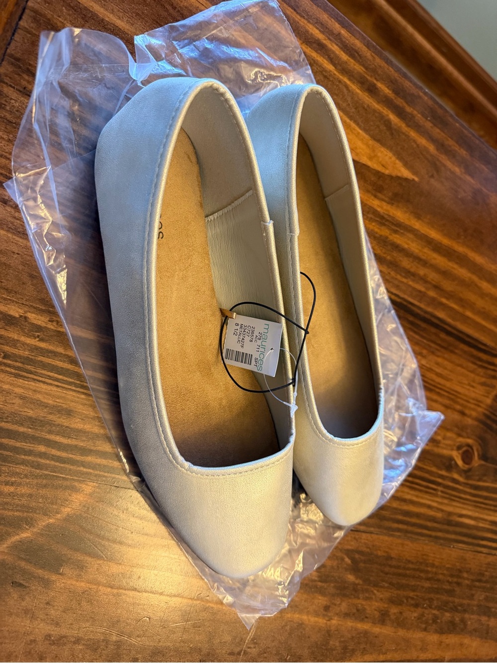 Maurices Supercush Metallic Ballet - CHAMPAGNE